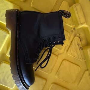 Kids Black Leather Boots